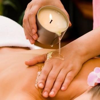 Candle massagem com velas